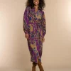 Vrouwen Geisha Fashion Dress Navy