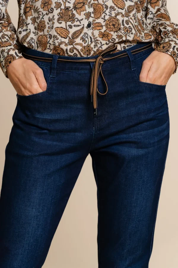 Vrouwen Geisha Fashion Geisha 7/8 Broek 11807-10 Blue Denim