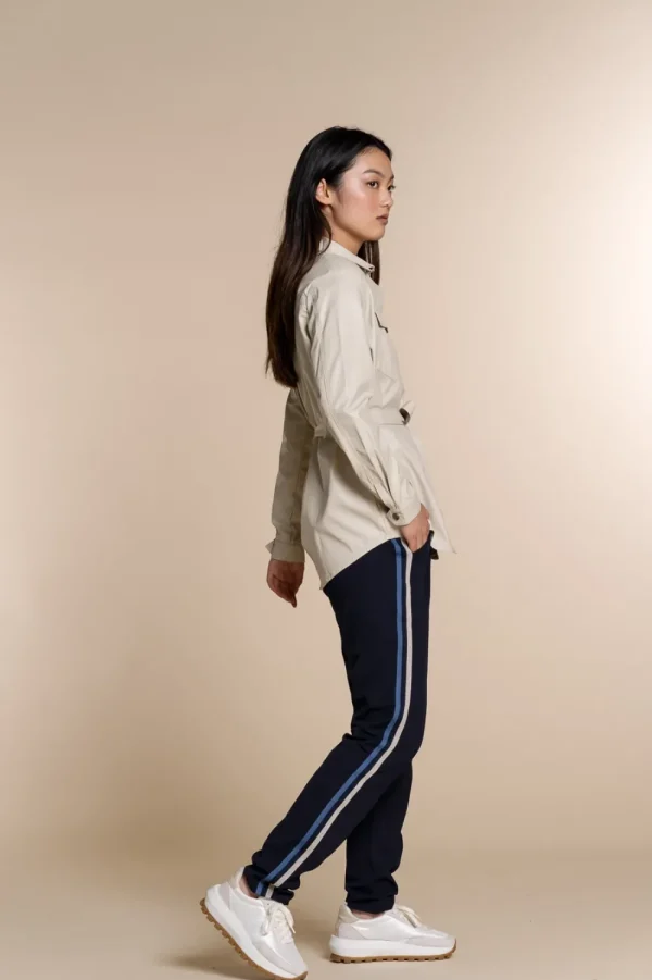 Vrouwen Geisha Fashion Geisha Broek Tape 91563-24 Navy