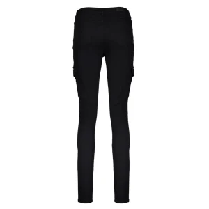 Vrouwen Geisha Fashion Geisha Cargo Jog Denim Jeans 21724-10 Zwart