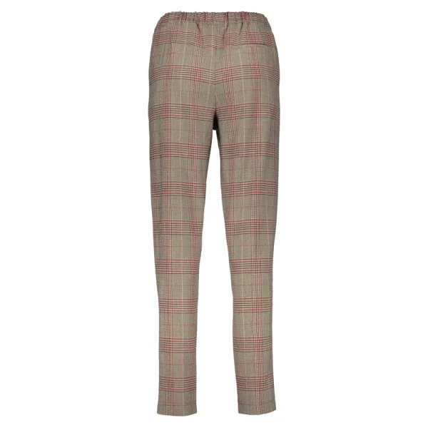 Vrouwen Geisha Fashion Geisha Checkered Slim Fit Pantalon 21630-20 Sand