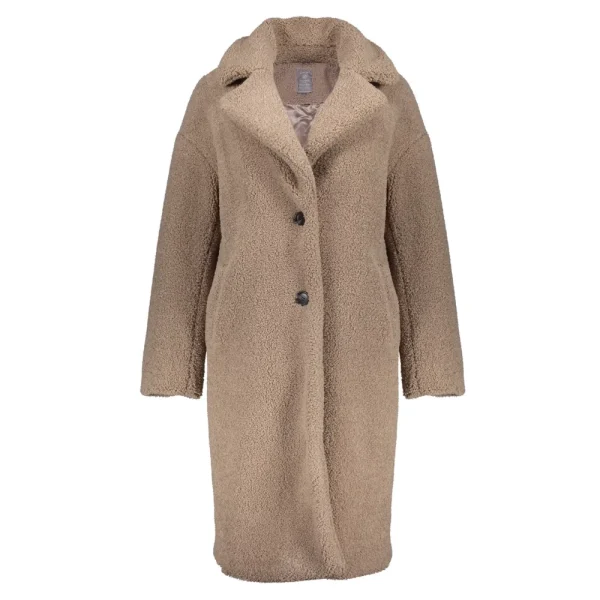 Vrouwen Geisha Fashion Geisha Comfy Teddy Coat 28556-12 Sand