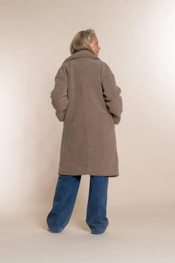 Vrouwen Geisha Fashion Geisha Comfy Teddy Coat 28556-12 Sand