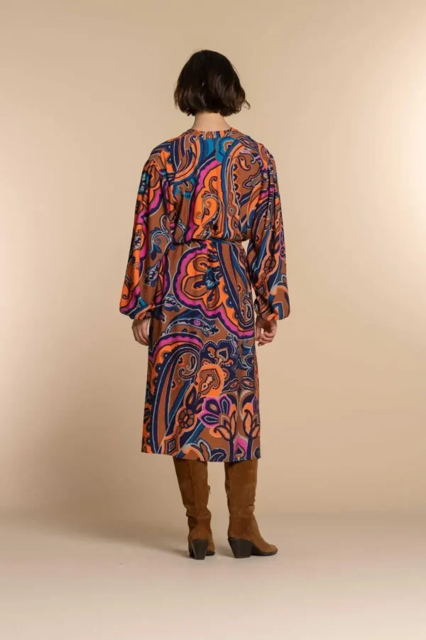 Vrouwen Geisha Fashion Geisha Dames A-Lijn Jurk 37605-20 Oranje