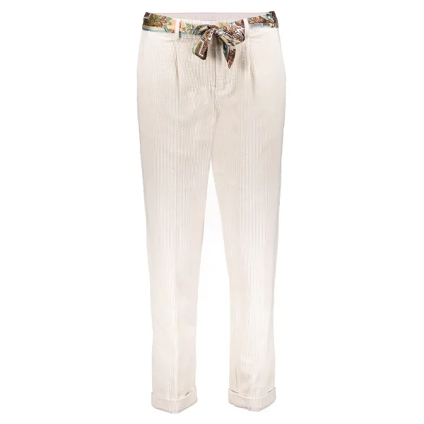 Vrouwen Geisha Fashion Geisha Dames Baggy Corduroy Broek 31534-10 Off-White