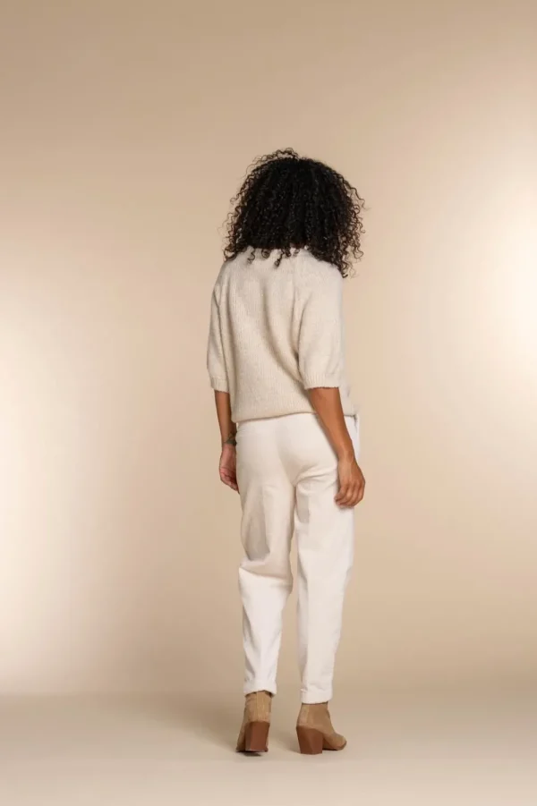 Vrouwen Geisha Fashion Geisha Dames Baggy Corduroy Broek 31534-10 Off-White