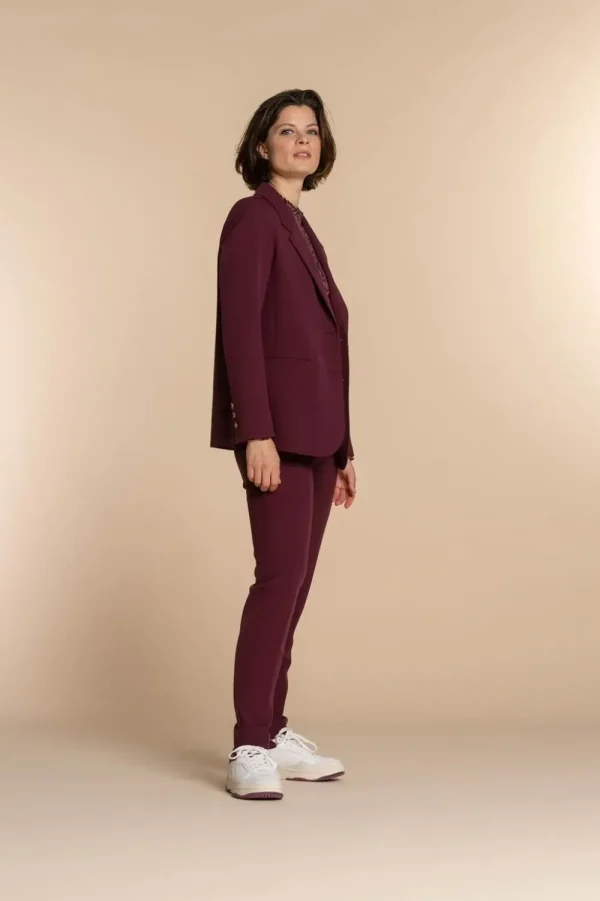 Vrouwen Geisha Fashion Geisha Dames Blazer 35546-32 Aubergine