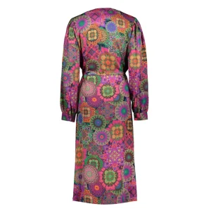 Vrouwen Geisha Fashion Geisha Dames Blouse Jurk Met Kleurrijke Print 37641-20 Roze