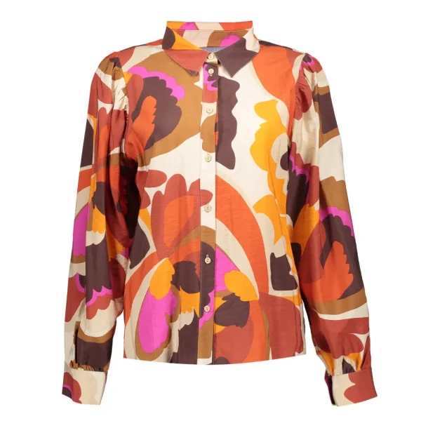 Vrouwen Geisha Fashion Geisha Dames Blouse Met Print 33688-20 Off-White