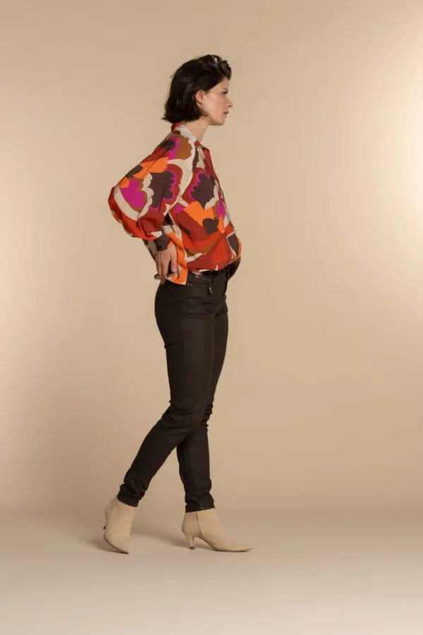 Vrouwen Geisha Fashion Geisha Dames Blouse Met Print 33688-20 Off-White