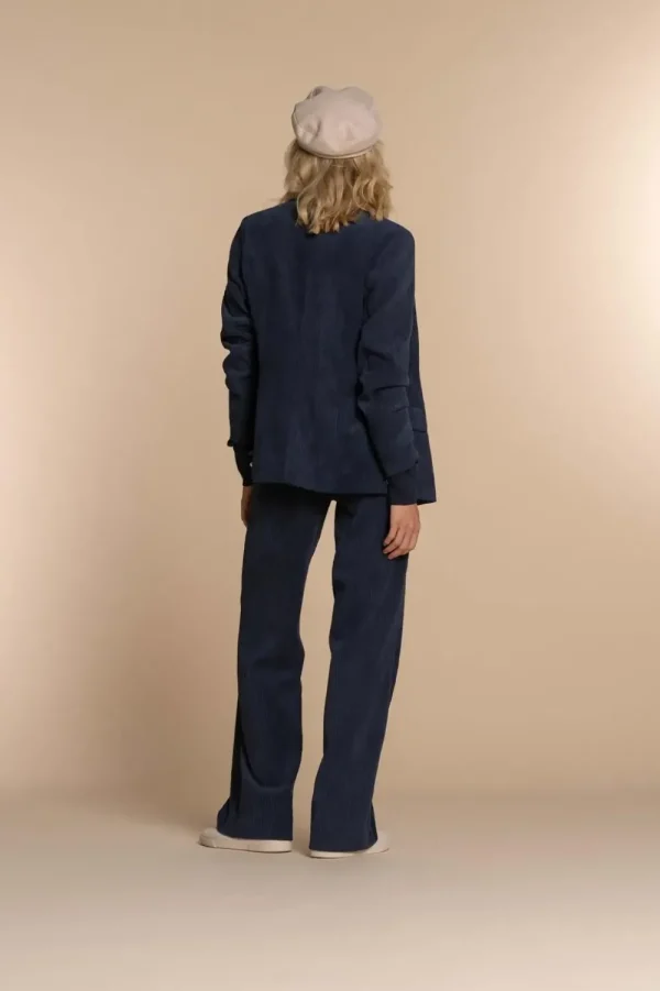 Vrouwen Geisha Fashion Geisha Dames Corduroy Broek 31532-10 Navy