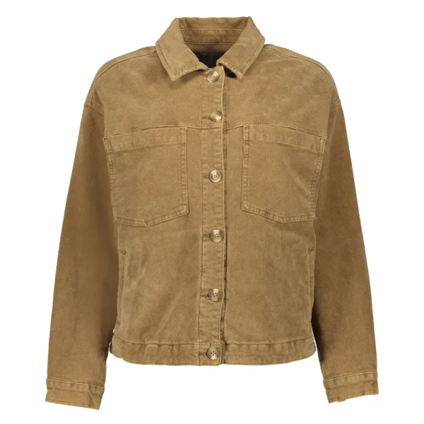 Vrouwen Geisha Fashion Geisha Dames Corduroy Jasje 35506-10 Camel