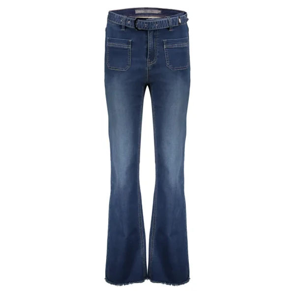 Vrouwen Geisha Fashion Geisha Dames Flared Jeans 31506-10 Blue Denim