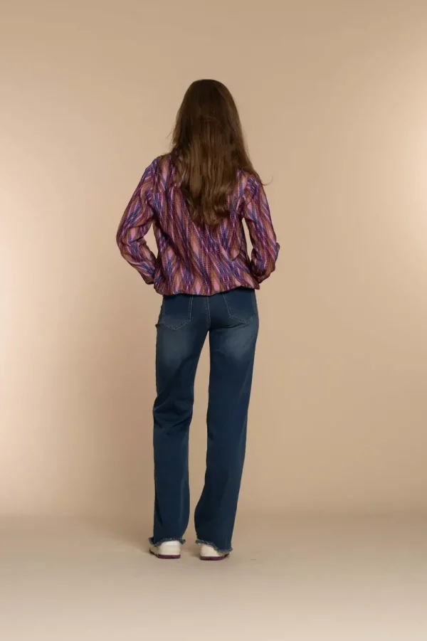 Vrouwen Geisha Fashion Geisha Dames Flared Jeans 31506-10 Blue Denim
