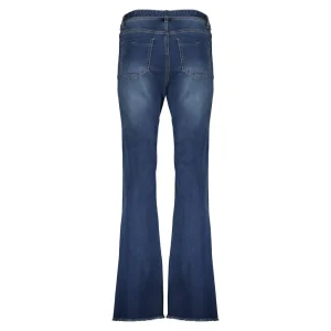Vrouwen Geisha Fashion Geisha Dames Flared Jeans 31506-10 Blue Denim