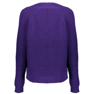 Vrouwen Geisha Fashion Geisha Dames Gebreid Basic Vest 34512-10 Dark Purple