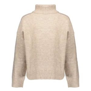 Vrouwen Geisha Fashion Geisha Dames Gebreide Uni Trui Met Turtle Neck 34802-10 Light Sand