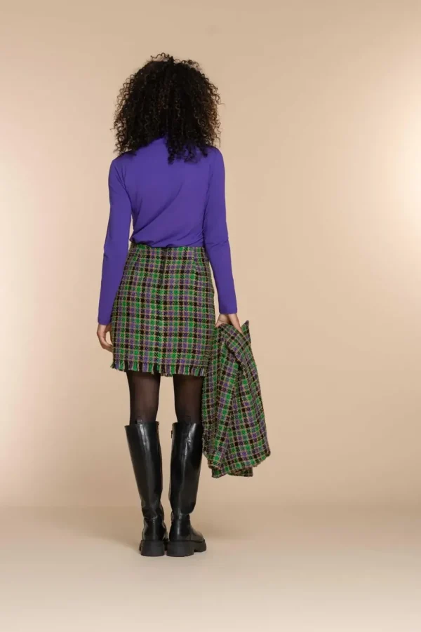 Vrouwen Geisha Fashion Geisha Dames Geruite Kokerrok 36550-20 Groen