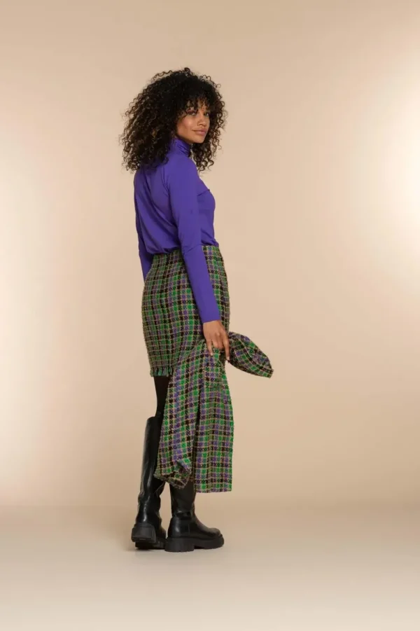 Vrouwen Geisha Fashion Geisha Dames Geruite Kokerrok 36550-20 Groen