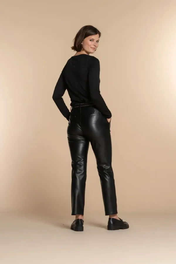 Vrouwen Geisha Fashion Geisha Dames Gestreepte Top 32526-26 Zwart