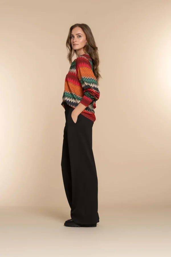 Vrouwen Geisha Fashion Geisha Dames Gestreepte Top 33652-20 Groen