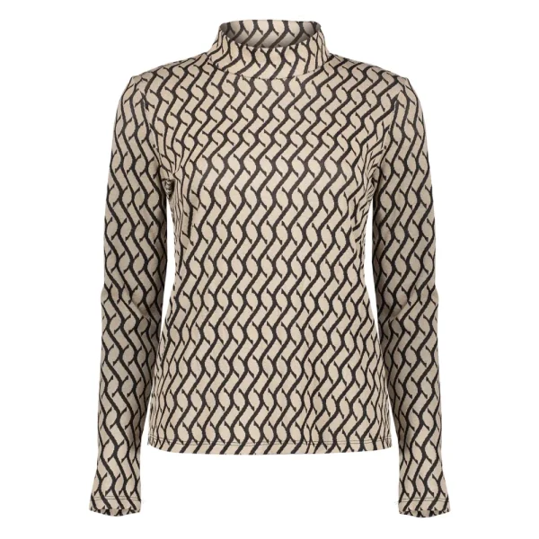 Vrouwen Geisha Fashion Geisha Dames Jacquard Top 32824-70 Sand