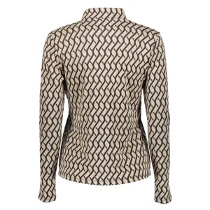 Vrouwen Geisha Fashion Geisha Dames Jacquard Top 32824-70 Sand