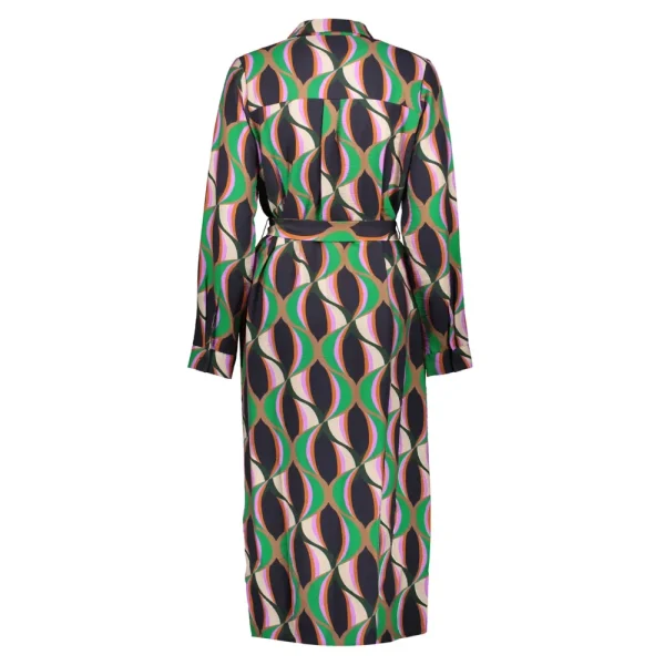 Vrouwen Geisha Fashion Geisha Dames Jurk Vintage Print 37603-20 Groen