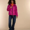 Vrouwen Geisha Fashion Geisha Dames Korte Puffer Jas 38565-21 Fuchsia
