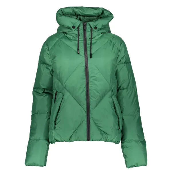 Vrouwen Geisha Fashion Geisha Dames Korte Puffer Jas 38565-21 Groen