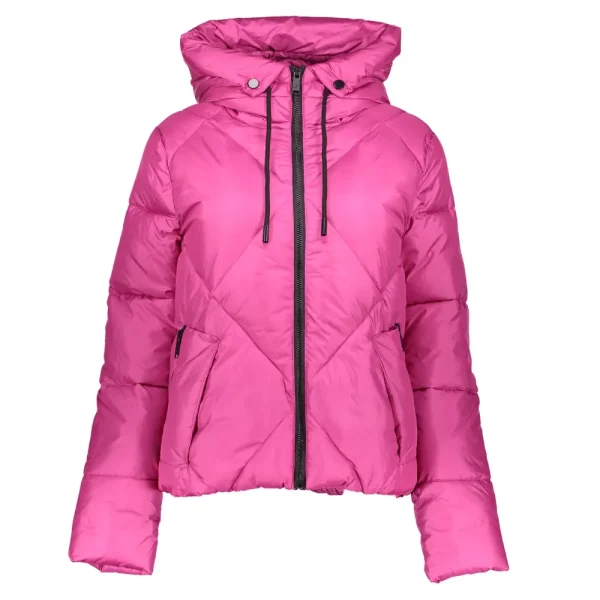 Vrouwen Geisha Fashion Geisha Dames Korte Puffer Jas 38565-21 Fuchsia