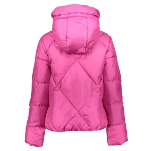 Vrouwen Geisha Fashion Geisha Dames Korte Puffer Jas 38565-21 Fuchsia