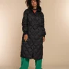 Vrouwen Geisha Fashion Geisha Dames Lange Puffer Jas 38501-10 Zwart