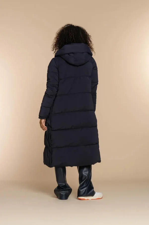 Vrouwen Geisha Fashion Geisha Dames Lange Puffer Jas 28525-21 Navy