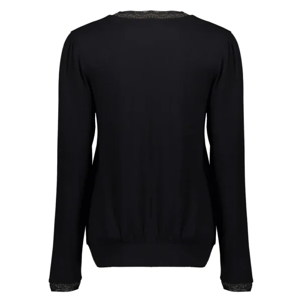 Vrouwen Geisha Fashion Geisha Dames Lurex Top 32605-41 Zwart