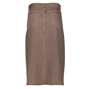 Vrouwen Geisha Fashion Geisha Dames Midi Spijkerrok 36506-10 Taupe
