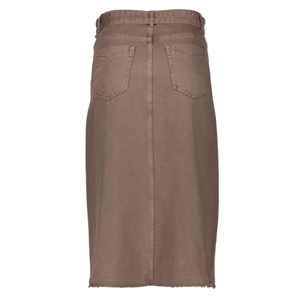 Vrouwen Geisha Fashion Geisha Dames Midi Spijkerrok 36506-10 Taupe