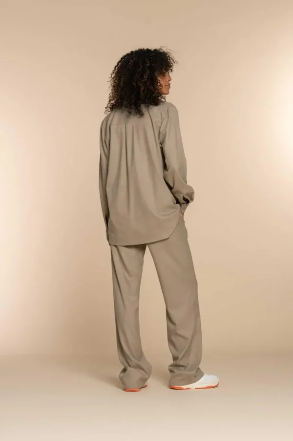 Vrouwen Geisha Fashion Geisha Dames Oversized Blouse 33686-20 Sand