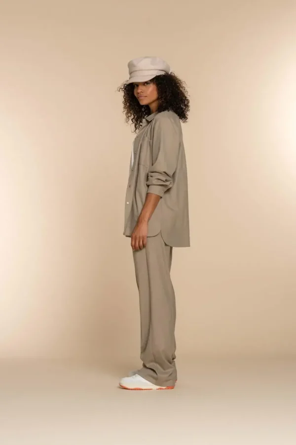 Vrouwen Geisha Fashion Geisha Dames Oversized Blouse 33686-20 Sand