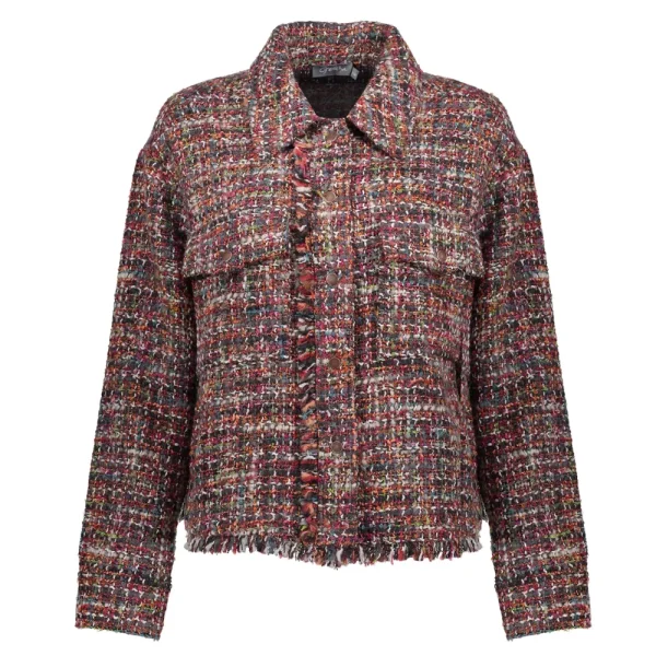 Vrouwen Geisha Fashion Geisha Dames Oversized Tweed Jasje 35515-10 Anthracite