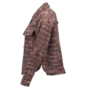 Vrouwen Geisha Fashion Geisha Dames Oversized Tweed Jasje 35515-10 Anthracite