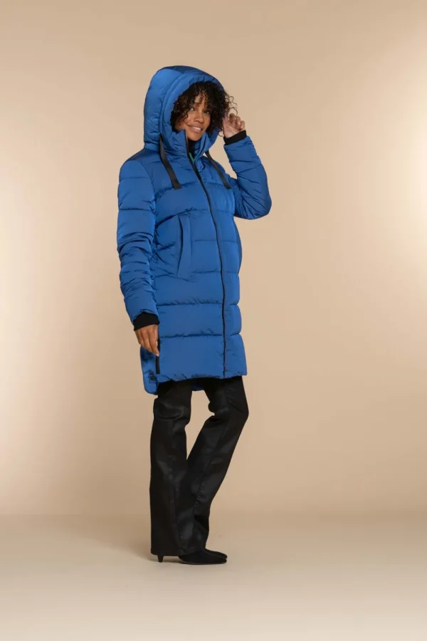 Vrouwen Geisha Fashion Geisha Dames Puffer Jas 38533-12 Royal Blue