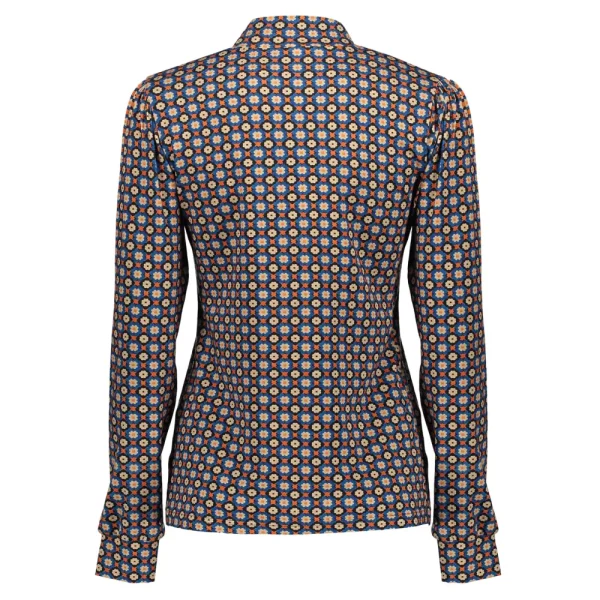 Vrouwen Geisha Fashion Geisha Dames Top Met Print 32645-20 Aqua