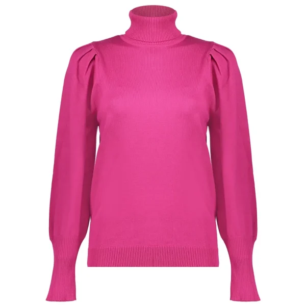 Vrouwen Geisha Fashion Geisha Dames Uni Kleurige Coltrui 34860-14 Roze