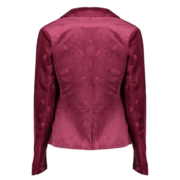 Vrouwen Geisha Fashion Geisha Dames Velour Blazer 85513-10 Burgundy