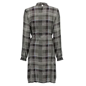 Vrouwen Geisha Fashion Geisha Geruite Jurk 07638-20 Zwart
