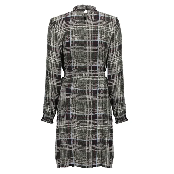 Vrouwen Geisha Fashion Geisha Geruite Jurk 07638-20 Zwart
