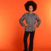 Meisjes Geisha Fashion Geisha Meisjes Blouse Met Bloemenprint 33575K-60 Zwart