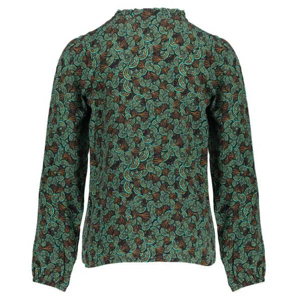 Meisjes Geisha Fashion Geisha Meisjes Blouse Met Paisley Print 33573K-60 Emerald