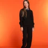 Meisjes Geisha Fashion Geisha Meisjes Sweater Met Pofmouwen 32550K-21 Zwart